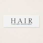 Elégant minimal Noir Blanc cheveux rendez-vous (Devant)