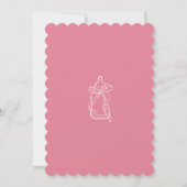 Elegant Minimal Scalloped Baby Shower Invitation (Dos)