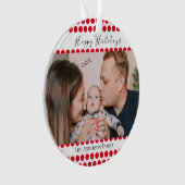 Élégant minimal simple | Photo de famille de Noël (devant)