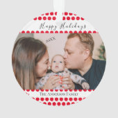 Élégant minimal simple | Photo de famille de Noël (dos)