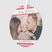 Élégant minimal simple | Photo de famille de Noël (devant)