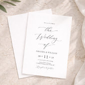 Elegant Minimal Wedding Invitation