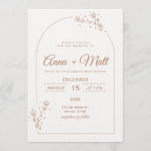 Elegant Minimal Wedding Invitation  (Devant)