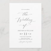 Elegant Minimal Wedding Invitation (Devant)
