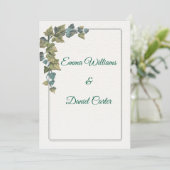 Elegant Minimal Wedding Invitation – Customizable  (Debout devant)