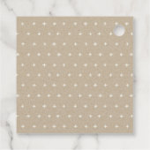 Elegant Minimale Bold Dusky Blue Elke zondag Bedankjes Labels (Achterkant)