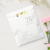 Elegant Minimale Bold Dusky Blue Elke zondag Bedankzakje (Gezegeld)