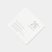 Elegant Minimale Bold Dusky Blue Elke zondag Servet (Hoek)