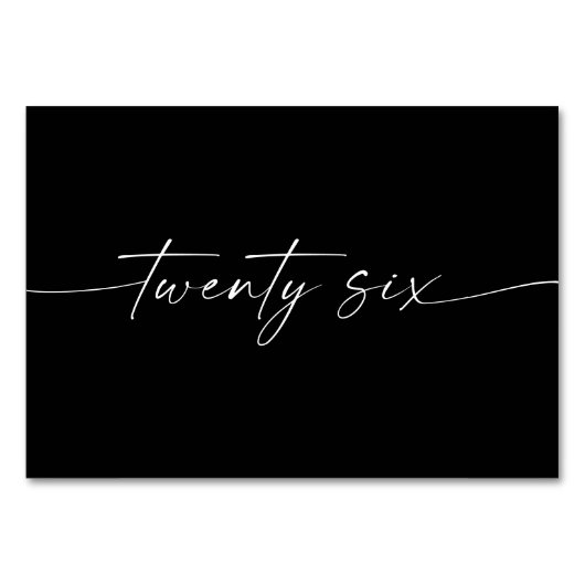 Elegant Minimale Kaarten van de Lijst van het Manu (Voorkant)