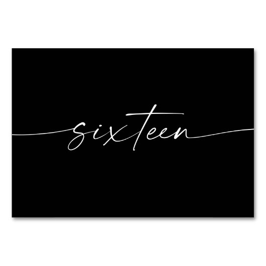 Elegant Minimale Kaarten van de Lijst van het Manu (Achterkant)