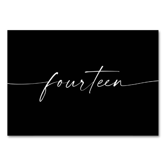 Elegant Minimale Kaarten van de Lijst van het Manu (Achterkant)