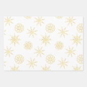 Elegant Minimale Patronen Gold Red Navy White Wrap Inpakpapier Vel (Voorkant 2)