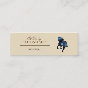 Elegant Minimale Visitekaartjes met paarden