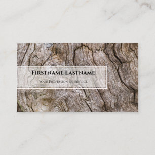 Elegant minimale witte houten houtachtige houtware visitekaartje