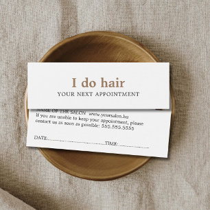 Elegant Minimale zwarte witte gouden haar Mini Visitekaartjes