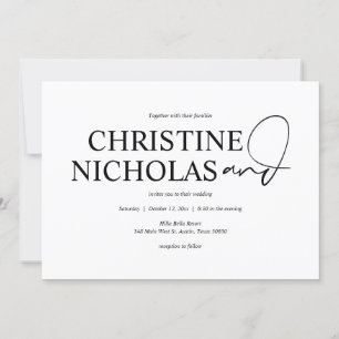 Elegant minimalism Wedding Dinner and Dancing Kaart