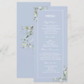 Elégant, Minimalisme, Green Feuille Menu (Devant / Derrière)