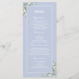 Elégant, Minimalisme, Green Feuille Menu