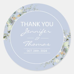 Elegant, minimalisme, groene bladeren rondom de St Ronde Sticker