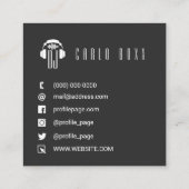 Élégant minimalisme musical Carte de visite (Dos)