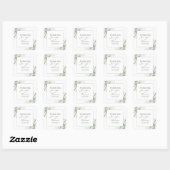Élégant, minimalisme, Stickers feuille vert (Feuille)