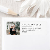 Elegant minimalisme | Zwart-wit vakantiefoto Etiket (Insitu)