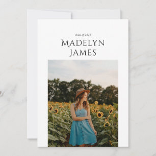 Elegant minimalist 2 foto aankondiging