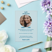 Elegant Minimalist Acrylic Wedding Invitations (Insitu (Mariage))