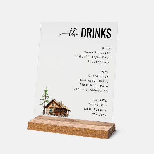 Elegant Minimalist Beverage Menu (Angle)