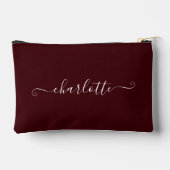 Elegant Minimalist Bridesmaid Name | Deep Burgundy Etui (Achterkant)