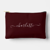 Elegant Minimalist Bridesmaid Name | Deep Burgundy Etui (Voorkant)