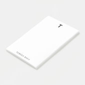 Elegant Minimalist Classic Monogram Design Post-it® Notes (Schuin)
