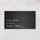 Elegant minimalist Classy Dark Wood Texture Visitekaartje (Voorkant)