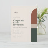 Elegant Minimalist corporate Event Invitation (Debout devant)