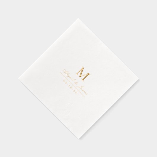 Elegant minimalist couples monogram wedding (Droite)