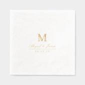 Elegant minimalist couples monogram wedding (Recto)