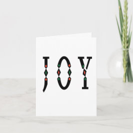Elegant minimalist designer font typography Joy Feestdagen Kaart