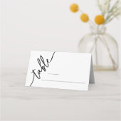 Elegant Minimalist Dinner Folded Place Card (Voorkant)