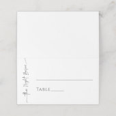 Elegant Minimalist Dinner Folded Place Card (Buitenkant ongevouwen)