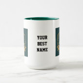 Elegant Minimalist Eid Mubarak Mug – Emerald Green (Centre)