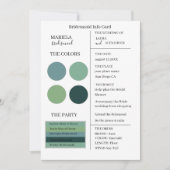 Elegant minimalist Emerald Bridesmaid Kaart (Voorkant)