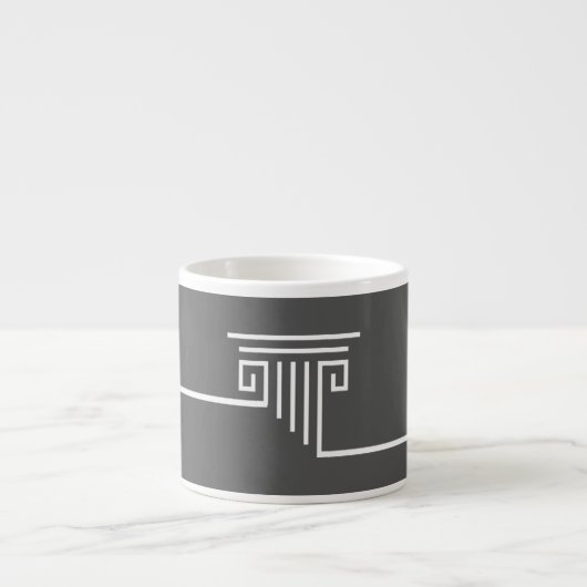 Elegant minimalist espresso kop (Voorkant)