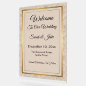 Elegant Minimalist Gold Frame & Floral  (Angle)