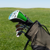 Elegant Minimalist Golf Monogram Golfheadcover (Insitu)