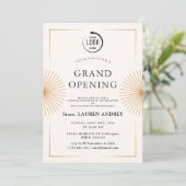 Elegant Minimalist Grand Opening Invitation (Debout devant)