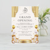 Elegant Minimalist Grand Opening Invitation (Debout devant)