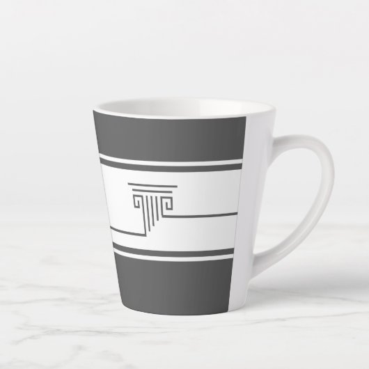 Elegant Minimalist Latte Mok (Rechts)