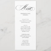 Elegant Minimalist modern Menu (Devant)