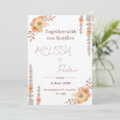 Elegant Minimalist Modern Wedding Invitation (Debout devant)