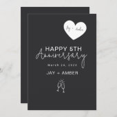 Elegant Minimalist Naive Kaart (Voorkant / Achterkant)